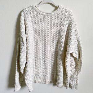 Oversized Cream Sweater